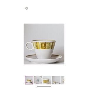 MCM Franciscan Antigua Whitestone Ware  cup and saucer Set Of 6‎